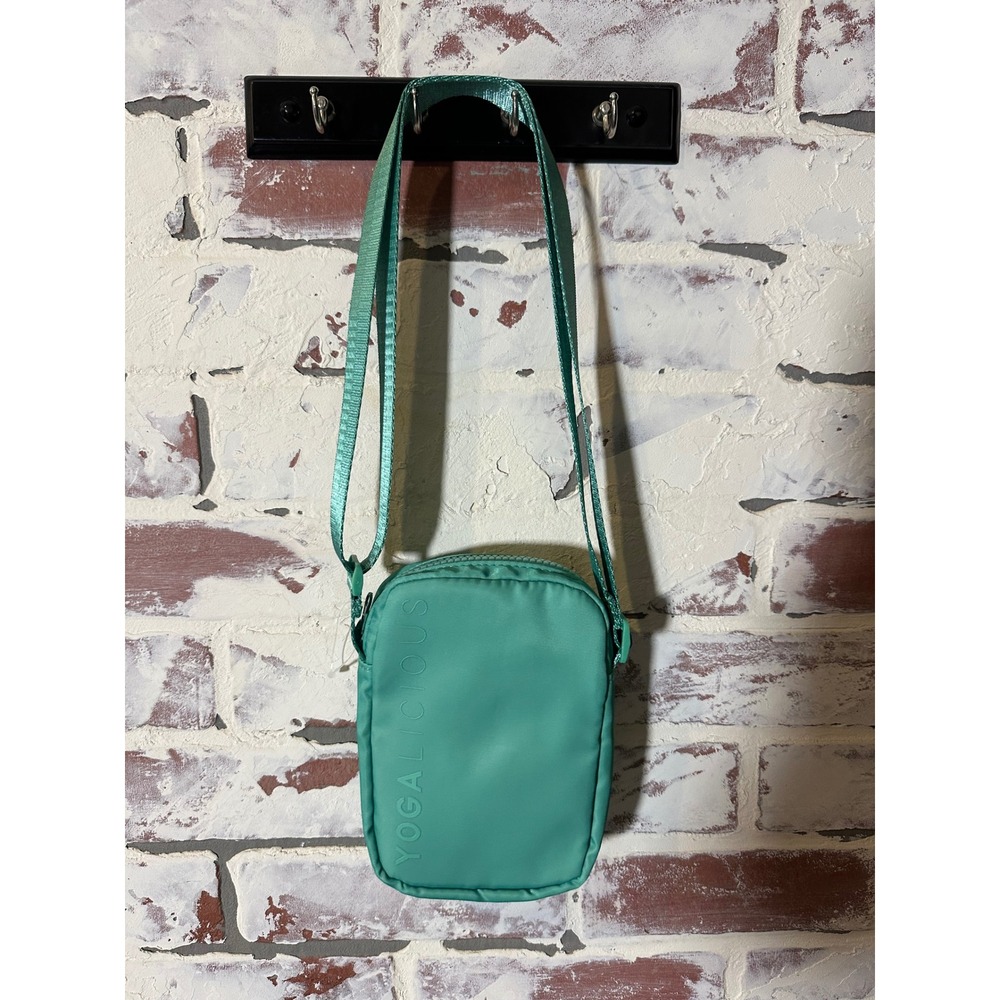Yogalicious Crossbody Bag Seafoam Green Nylon Small Messenger Travel Pouch‎